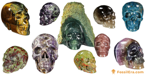 New Product - Carved Crystals Skulls