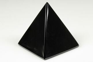 2.4" Polished Black Obsidian Pyramid