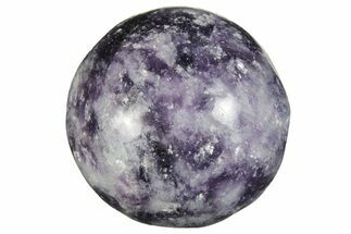 .9" Polished Purple Lepidolite Sphere