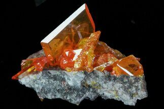 Wulfenite Crystals - Rowley Mine, AZ #76907