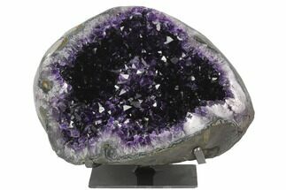 Top Quality, Amethyst Geode With Metal Stand - Uruguay #126147