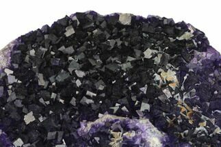 Purple Cubic Fluorite Crystal Cluster - Morocco #137158