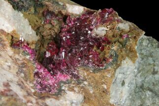 Roselite Crystal Cluster on Dolomite - Morocco #141658
