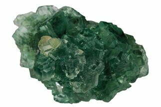 Cubic Green Fluorite (Dodecahedral Edges) Crystal Cluster - China #147067