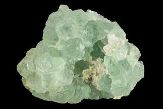 Green Cuboctahedral Fluorite with Quartz - China #160703