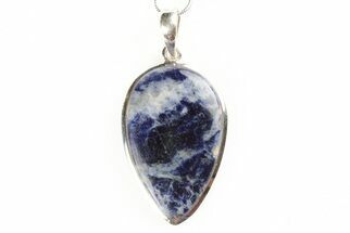 Sodalite Pendant (Necklace) - Sterling Silver #192373