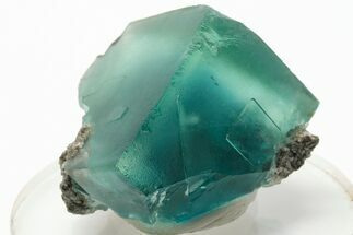 Cubic, Blue-Green Phantom Fluorite Crystal - China #197155