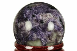 Polished Purple Charoite Sphere - Siberia #212337