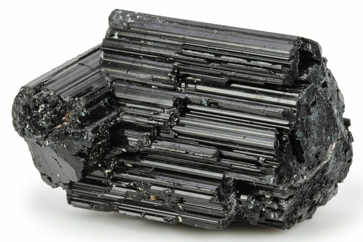 Black Tourmaline Schorl Crystal Cluster Madagascar For