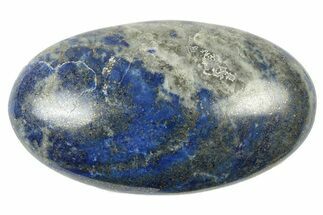 Polished Lapis Lazuli Palm Stone - Pakistan #250678