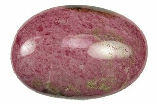 Polished Rhodonite Palm Stone - Madagascar #252214