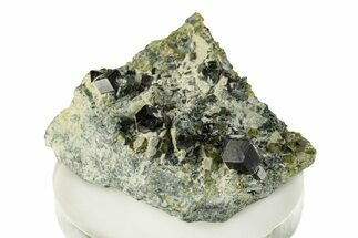 Gemmy Andradite Garnets with Epidote and Diopside - Afghanistan #255788