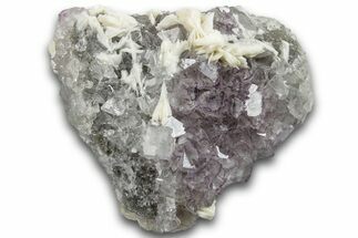 Purple Edge Fluorite with Barite - Qinglong Mine, China #258451