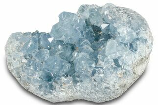 Gemmy Celestine (Celestite) Crystal Cluster - Madagascar #261626