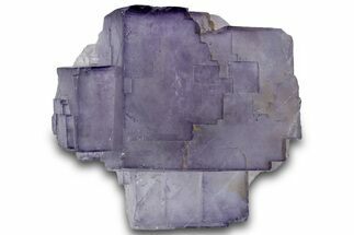 Purple Cubic Fluorite Crystal Cluster - Morocco #261723