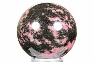 Polished Rhodonite Sphere - Madagascar #261493