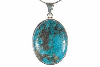Persian Turquoise Pendant (Necklace) - Sterling Silver #279255