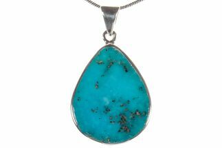 Persian Turquoise Pendant (Necklace) - Sterling Silver #279261