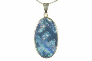 Flashy Boulder Opal Pendant - Queensland, Australia #279428