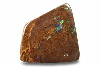Flashy, Polished Boulder Opal - Queensland, Australia #280293