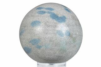 Blue Polka Dot Stone (Apatite & Cleavelandite) Sphere #283437
