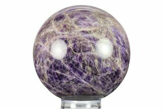 Polished Amethyst Sphere - Brazil #285036