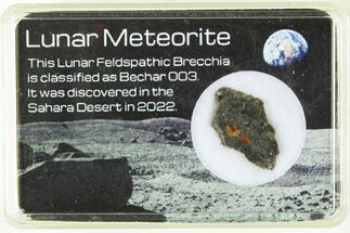 Polished Lunar Meteorite Slice ( g) - Bechar #285302