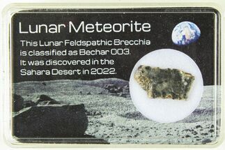 Polished Lunar Meteorite Slice ( g) - Bechar #285306