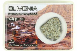 El Menia Chondrite Meteorite ( g) End-Cut - Fall #285475