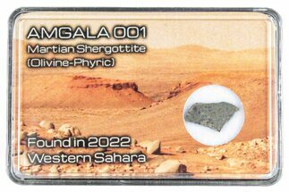 Martian Shergottite Meteorite Slice - Amgala #288308