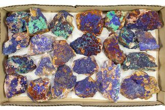 Clearance Lot: Sparkling Azurite & Malachite Clusters - Pieces #289439