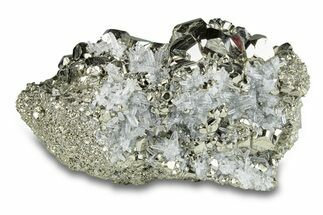 Gleaming Decahedral Pyrite & Quartz - Peru #290184