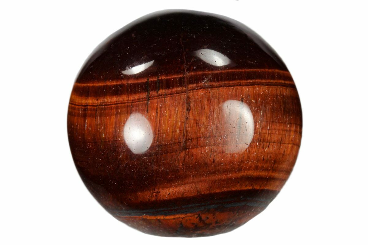 1 2 Polished Red Tiger S Eye Sphere For Sale Fossilera Com