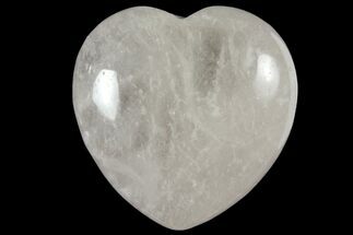 1.6" Polished Clear Quartz Heart