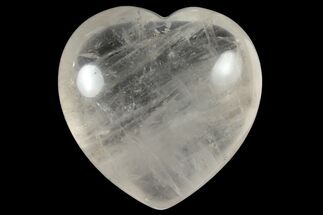 1.4" Polished Clear Quartz Heart