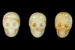 1.5" Polished Yellow Aventurine Crystal Skulls 