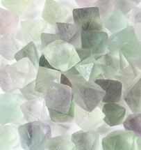 Small Green Fluorite Octahedral Crystals