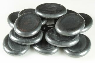 1.8" Shiny Polished Hematite Worry Stones