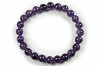Amethyst Stone Bracelet - Elastic Band