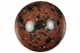 .9" Polished Mahogany Obsidian Sphere