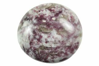 2" Polished Rubellite (Tourmaline) & Quartz Palm Stone