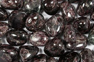1 to 1 1/2" Wide Polished Rhodolite Garnet