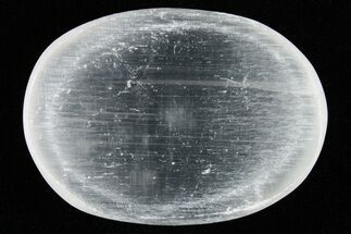 1.5" Polished "Selenite" (Satin Spar) Worry Stones
