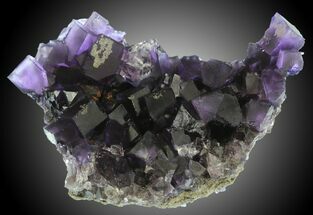 Purple Cubic Fluorite on Matrix - Cave-In-Rock, Illinois #31392