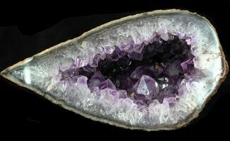 Amethyst Geode With Large Crystals - Uruguay #33792