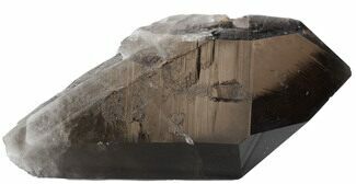 Large Dark Smoky Quartz Crystal - Brazil #34735