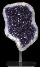 Amethyst Crystal Cluster On Stand - Top Quality #36422