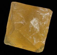 Yellow,Fluorite Octahedron (Chalcopyrite Inclusions) - Illinois #37834