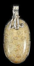 Million Year Old Fossil Coral Pendant #38102