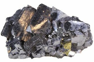 Lustrous Galena and Chalcopyrite Crystal Association - Bulgaria #41750